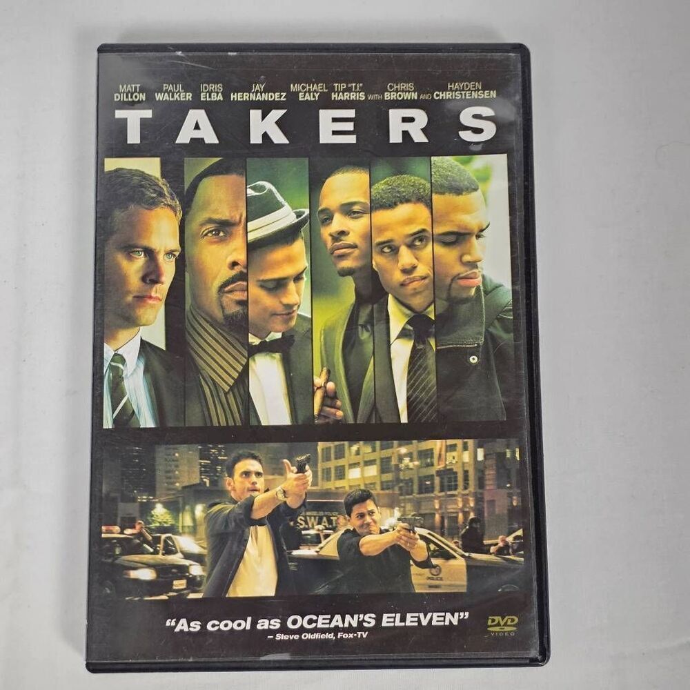 Takers (DVD, 2010) Paul Walker, Idris Elba, Chris Brown